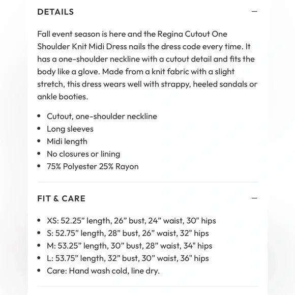 VICI Regina Cutout One Shoulder Knit Midi Dress XS - Picture 6 of 6